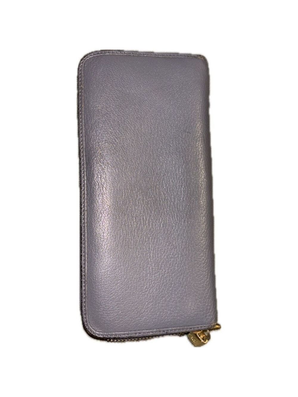 Loewe Gray Leather Zip-Around Wallet
